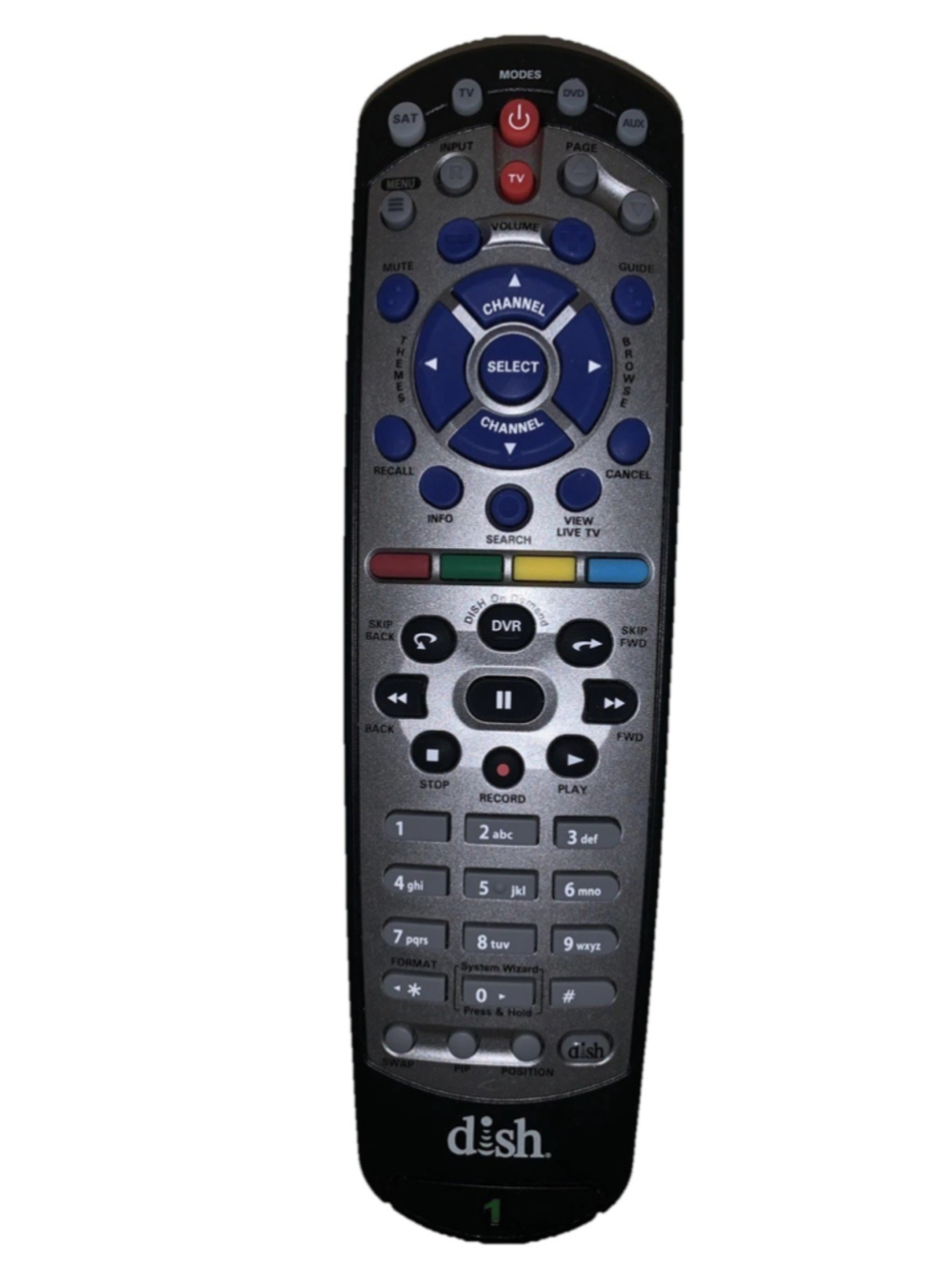Dish Echostar 194248 21.1 IR/UHF PRO Satellite Remote Control QVEFSK4U2 Replace